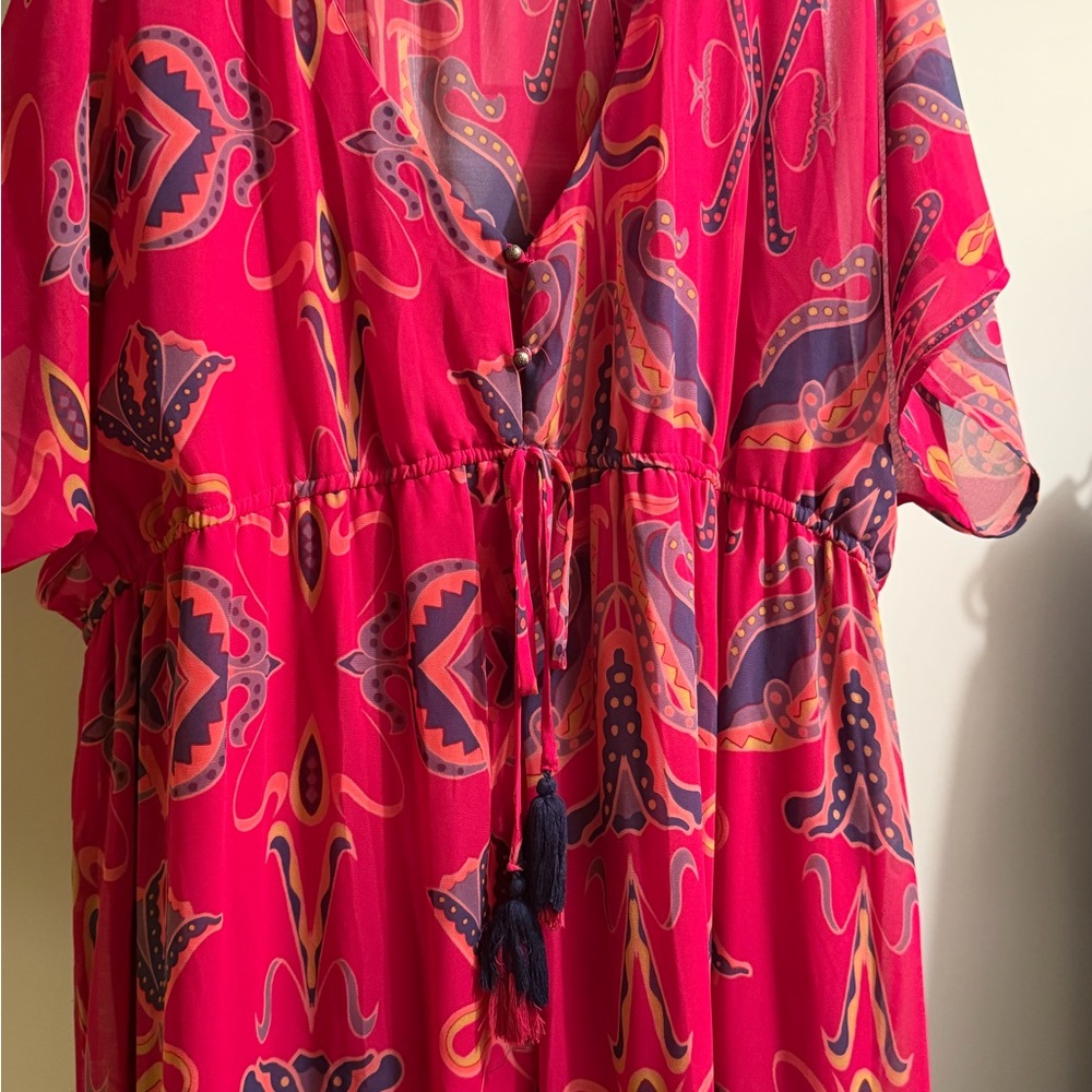 Xhilaration Pink and Purple Maxi Dress